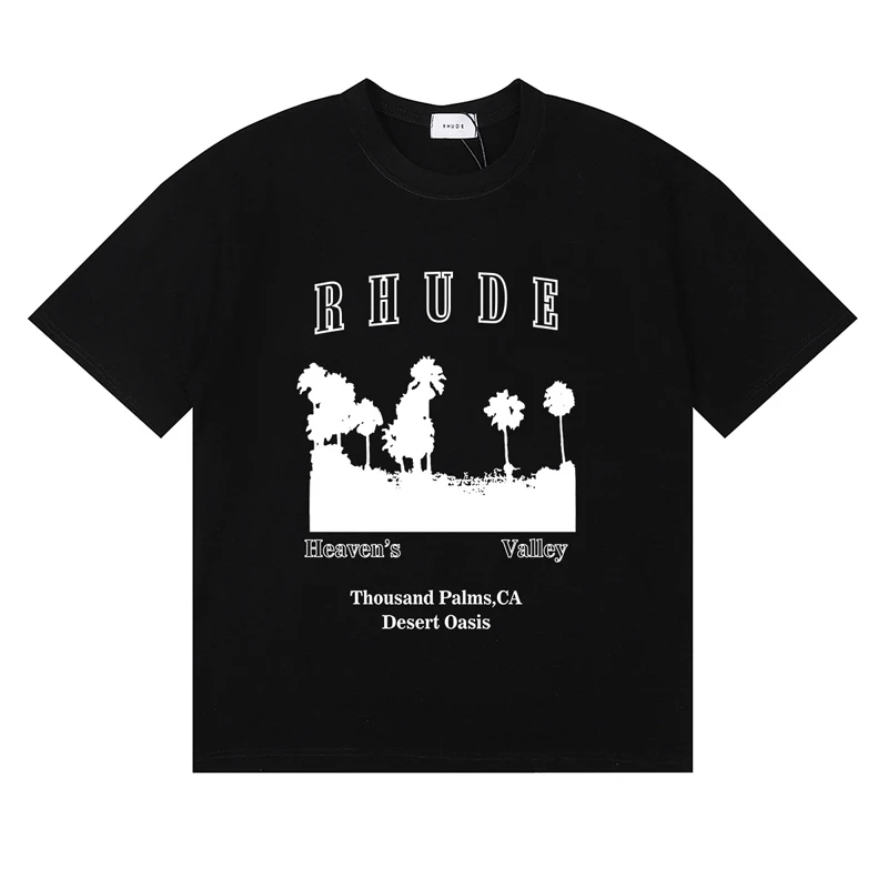 Street Fashion Brand Logo - Moda Marka Rhude T-shirt Yaz Rahat