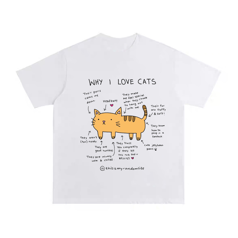 Fashion Street Cat - Sarı Kedi Analiz Resim baskılı tişört