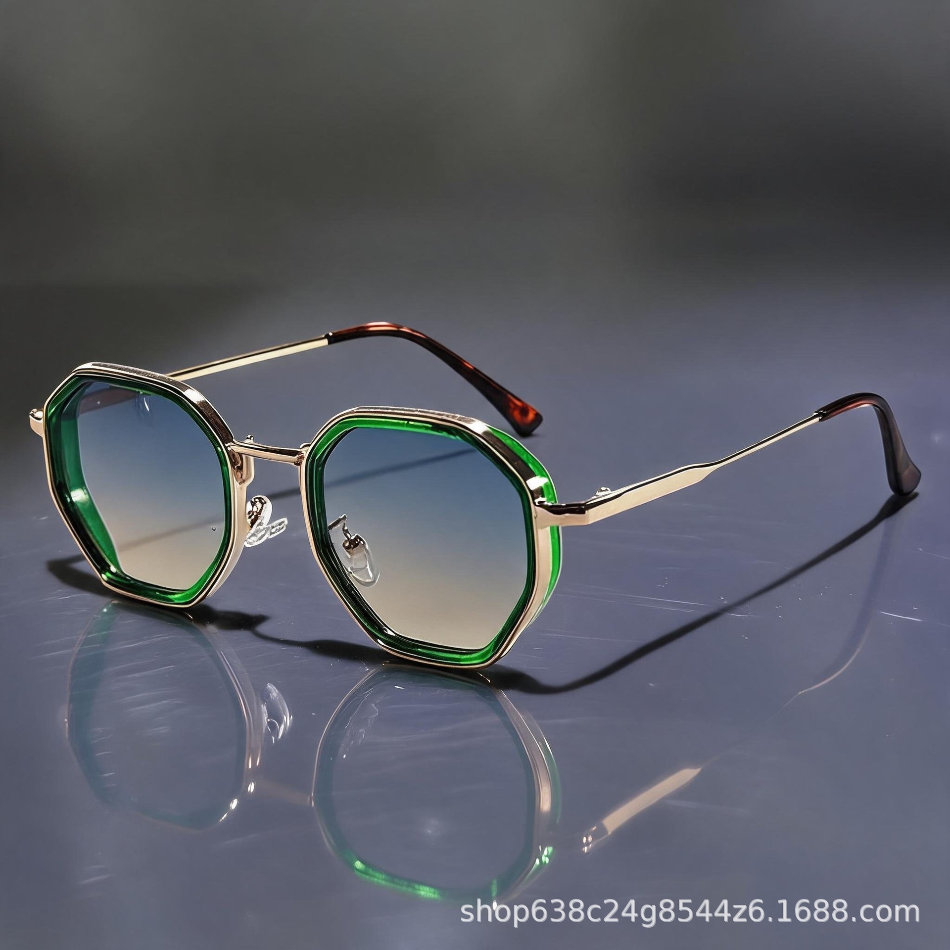 Metal Poligon Retro Güneş Gözl - Street Fashion Photographers incelemesi ve fiyatı