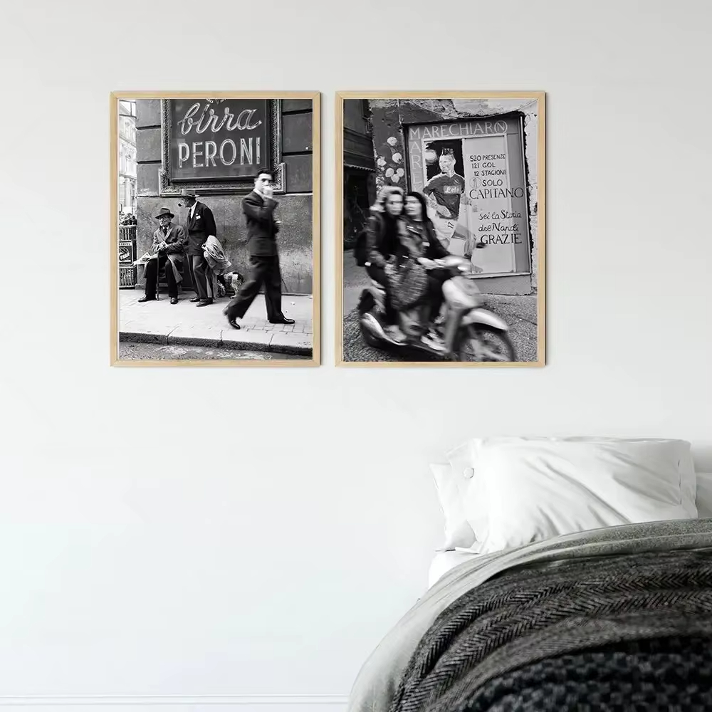 Moda Siyah Ve Beyaz Vintage Fo - Street Fashion Poster incelemesi ve fiyatı