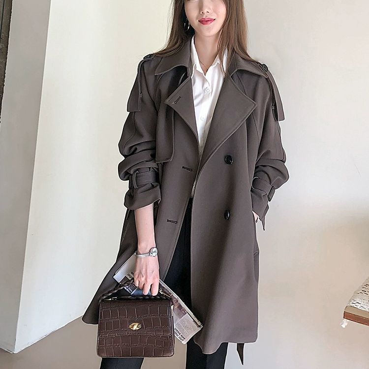 Kahverengi Trençkot Kadın Moda - Street Fashion China Beautiful Girls incelemesi ve fiyatı