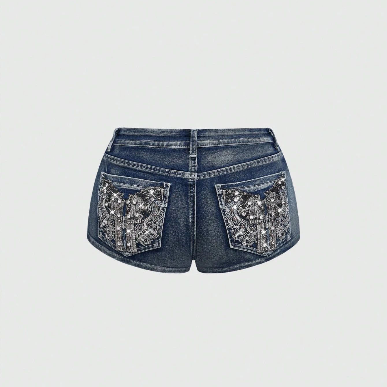Yazlık Rhinestone İşlemeli Kot - Street Fashion Hot incelemesi ve fiyatı