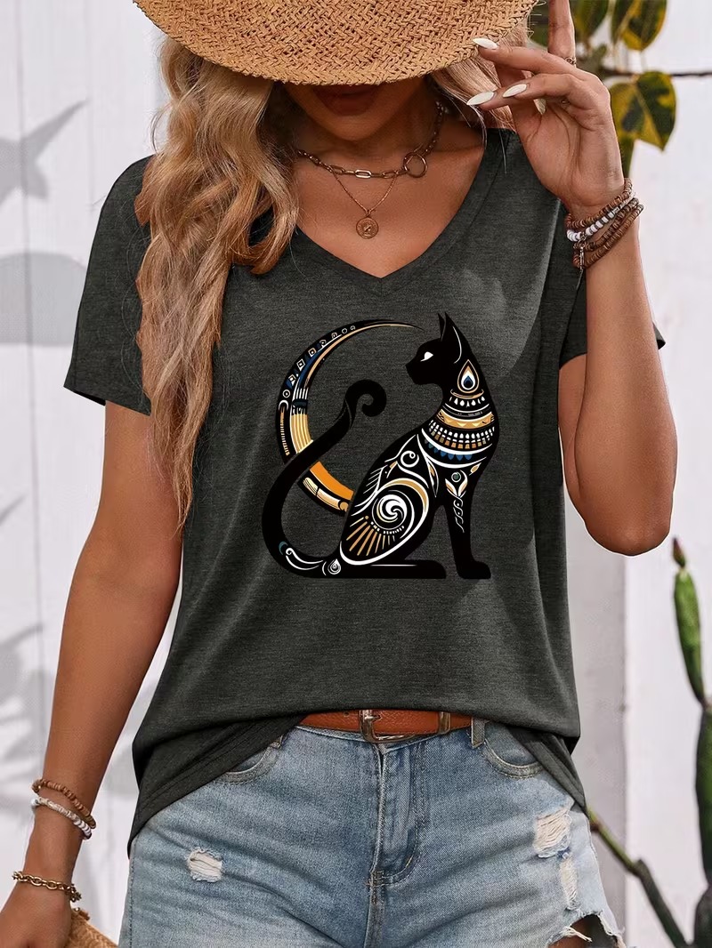 Yeni Yaz 3D Kedi Tanrısı En İy - Fashion Street Cat incelemesi ve fiyatı