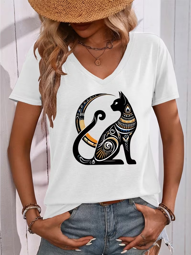 Yeni Yaz 3D Kedi Tanrısı En İy - Fashion Street Cat incelemesi ve fiyatı