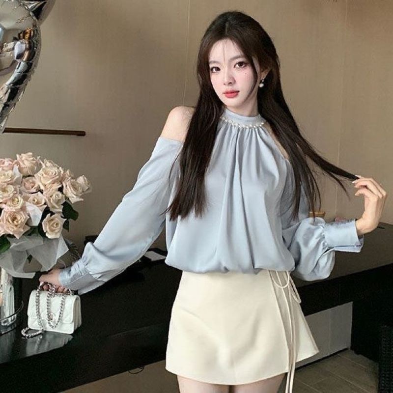 Bahar tatlı bluzlar kadınlar i - Street Fashion Korea incelemesi ve fiyatı