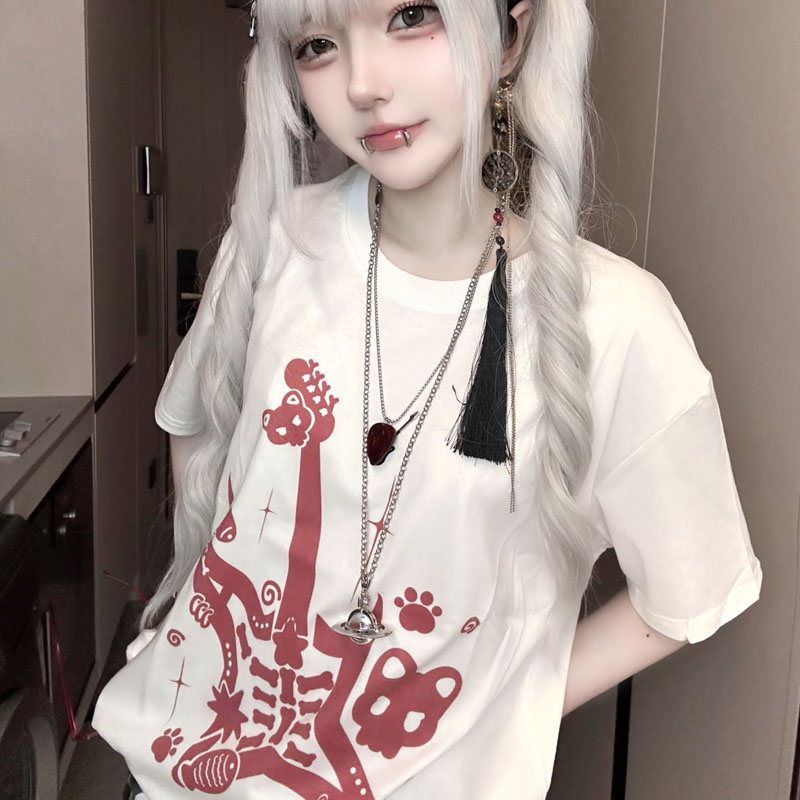 Japon Kedi Baskılı Kadın Kısa  - Fashion Street Cat incelemesi ve fiyatı
