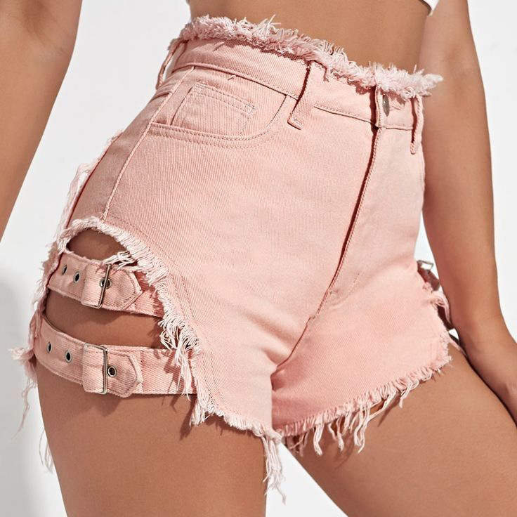 Kadınlar Yüksek Bel Kot Şort Y - Street Fashion Hot incelemesi ve fiyatı
