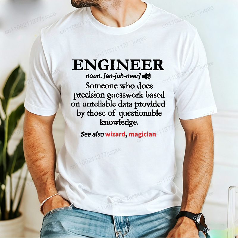 Yaz erkek Retro T-Shirt Mühend - Street Fashion Definition incelemesi ve fiyatı