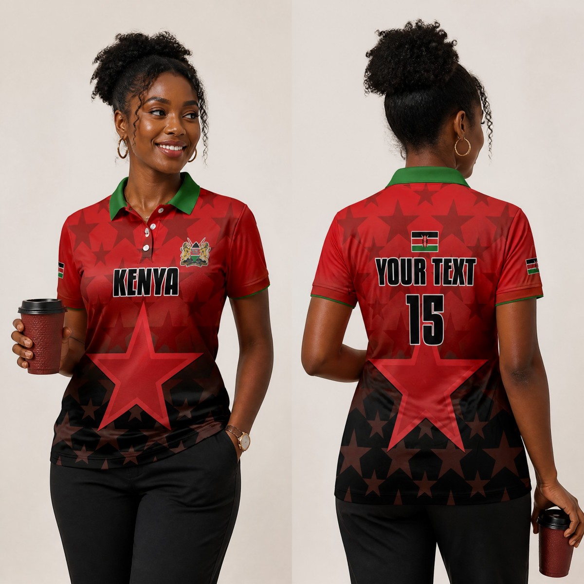 Yazlık Kenya Bayrak Baskılı Ka - Street Fashion Kenya incelemesi ve fiyatı