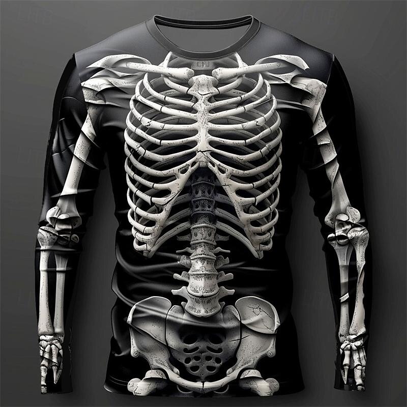 Erkek 3D Alevli Kafatası Desen - Fashion Streetwear incelemesi ve fiyatı