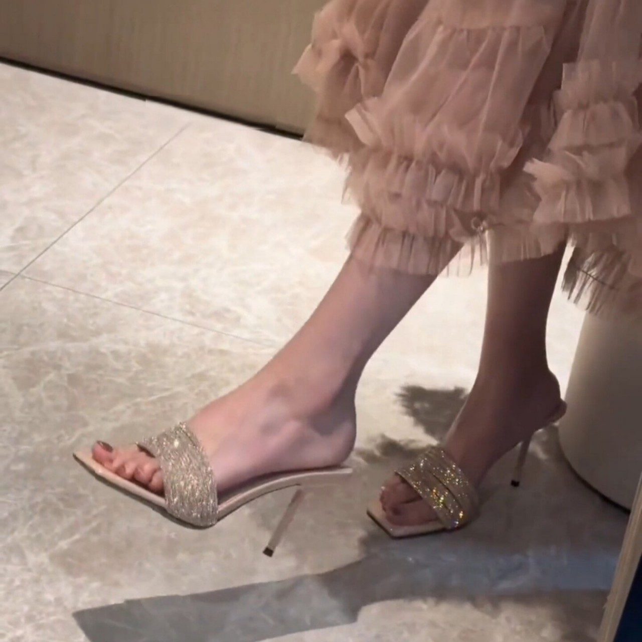 Bling Lüks Kristal Kare Ayak K - Street Fashion Luxury incelemesi ve fiyatı